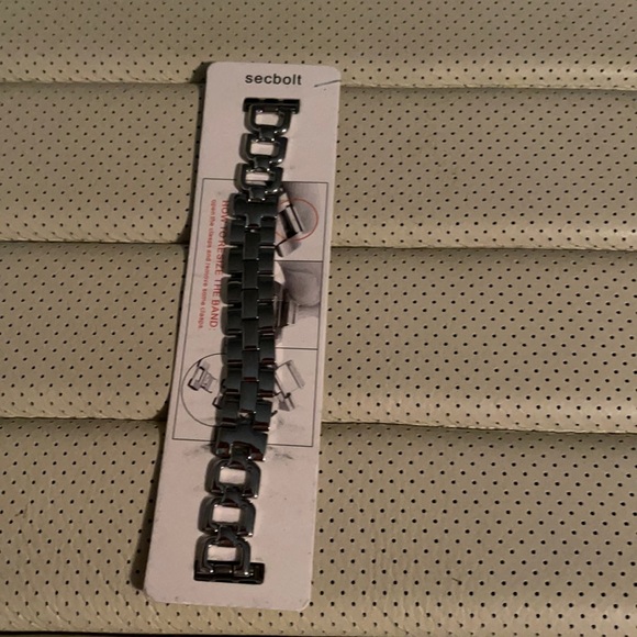 Other - Silver chain Apple Watch band stainless steel NWT